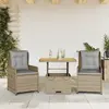 Image de VidaXL Ensemble de bistro 3 pcs - Beige