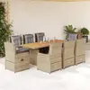 Image de VIDAXL Ensemble à manger de jardin - Beige
