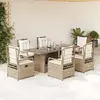 Image de vidaXL Ensemble à manger de jardin 7 pcs - Beige
