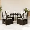Image de vidaXL Ensemble à manger jardin 5 pcs - Marron