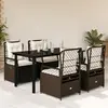 Image de vidaXL Ensemble à manger de jardin 5 pcs - Marron