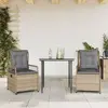 Image de Ensemble à manger jardin et coussins VIDA XL - Beige