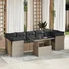 Image de vidaXL Salon de jardin - Gris clair