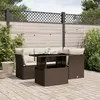 Image de VIDAXL Salon de jardin 5 pcs - Marron Résine Tressée