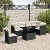 Image de VIDAXL Salon de jardin 7 pcs - Noir