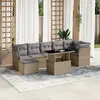 Image de Salon de jardin VidaXL - Beige - Résine tressée