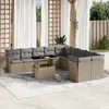 Image de VIDAXL Salon de jardin 11 pcs - Beige résine tressée