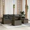 Image de vidaXL Salon de jardin 6 pcs - Gris