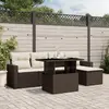 Image de Salon de jardin vidaXL 6 pièces - Marron