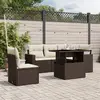 Image de vidaXL Salon de jardin 6 pcs - Marron