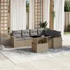 Image de VIDAXL Salon de jardin 7 pcs beige