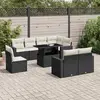 Image de Salon de jardin 9 pcs - Noir