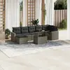 Image de vidaXL Salon de jardin 8 pcs - Gris