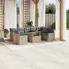 Image de vidaXL Salon de jardin 10 pcs - Beige