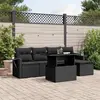 Image de vidaXL Ensemble Salon de jardin 6 pcs - Noir