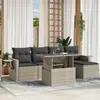 Image de Salon de jardin vidaXL - 6 pcs - Gris clair