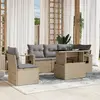 Image de vidaXL Salon de jardin 6 pcs - Beige