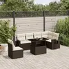 Image de vidaXL Salon de jardin 7pcs - Marron
