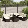 Image de VIDAXL Salon de jardin 9 pcs - Marron