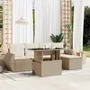 Image de VIDAXL Salon de jardin 6 pcs - Beige
