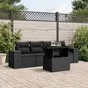 Image de VidaXL Salon de jardin 5 pcs - Noir