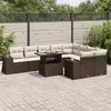 Image de Salon de jardin VidaXL - 10 pièces - Marron