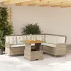 Image de vidaXL Salon de jardin avec coussins 2 pcs - Beige