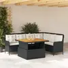 Image de vidaXL Canapés de jardin 2 pcs avec coussins - Noir