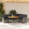 Image de vidaXL Salon de jardin 2 pcs résine tressée - Gris