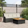 Image de vidaXL Salon de jardin 3 pcs - Noir