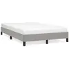Image de vidaXL Cadre de lit sans matelas gris clair 120x190 cm tissu