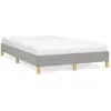 Image de vidaXL Cadre de lit sans matelas gris clair 120x190 cm tissu