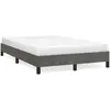Image de vidaXL Cadre de lit sans matelas gris foncé 120x190 cm velours