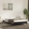 Image de vidaXL Cadre de lit sans matelas noir 120x190 cm velours