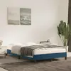 Image de vidaXL Cadre de lit sans matelas bleu foncé 120x190 cm velours