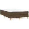 Image de vidaXL Sommier à lattes de lit et matelas marron foncé 120x190cm tissu