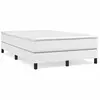 Image de vidaXL Sommier à lattes de lit avec matelas blanc 120x190cm similicuir