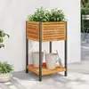 Image de vidaXL Jardinière et étagère 45x45x80 cm - Bois d'acacia