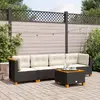 Image de vidaXL Salon de jardin 5 pcs - Noir