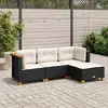 Image de vidaXL Salon de 4 pcs - Noir