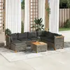 Image de vidaXL Salon de jardin 8 pcs - Gris