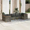 Image de vidaXL Salon de jardin 7 pcs - Gris