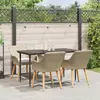 Image de vidaXL Ensemble de salle à manger pour jardin 5 pcs Beige polyrotin