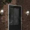 Image de vidaXL Appliques murales d'extérieur 2pcs argenté acier inoxydable