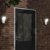 Image de vidaXL Applique murale LED d'extérieur avec capteurs blanc
