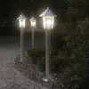 Image de vidaXL Lampadaire d'extérieur argenté 80 cm acier inoxydable
