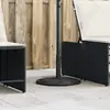 Image de vidaXL Base de parasol rond 12 kg noir