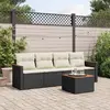 Image de vidaXL Salon de jardin 5 pcs Noir