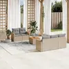 Image de vidaXL Salon de jardin 6 pcs - Beige