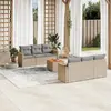 Image de vidaXL Ensemble de jardin 7 pcs avec coussins